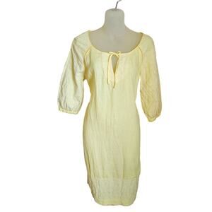 Juicy Couture Pale Yellow Midi Dress